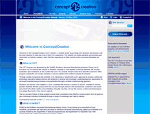 Tablet Screenshot of concept2creation.com.au